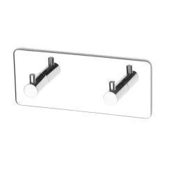 - Håndklædekrog dobbelt- Flair - Selvklæbende - Stål*Habo