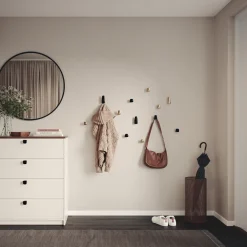 - Krog - 29x35 mm - Mat Sort - 2 stk.*Habo Sale