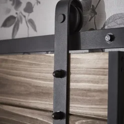 - Skydedørsbeslag til frontmontering - Sort*Habo Hot