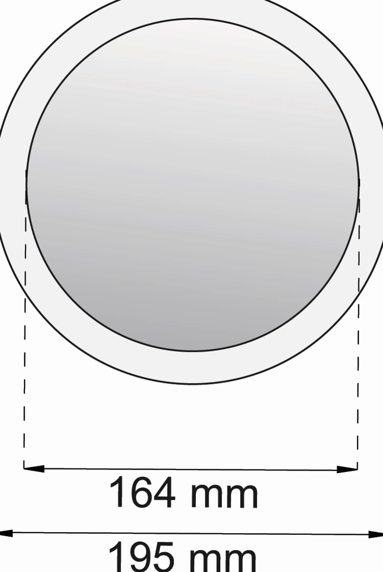 - Spejl - Zoom - Ø 16,4 cm*Habo Sale