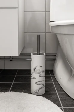 - Toiletbørstesæt - Marble/Marmor - H: 36 cm*Habo Online