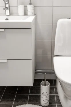 - Toiletbørstesæt - Marble/Marmor - H: 36 cm*Habo Online