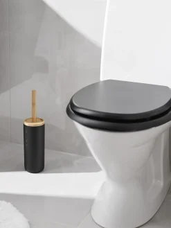 - Toiletbørstesæt - Nature og Sort - H: 37 cm*Habo