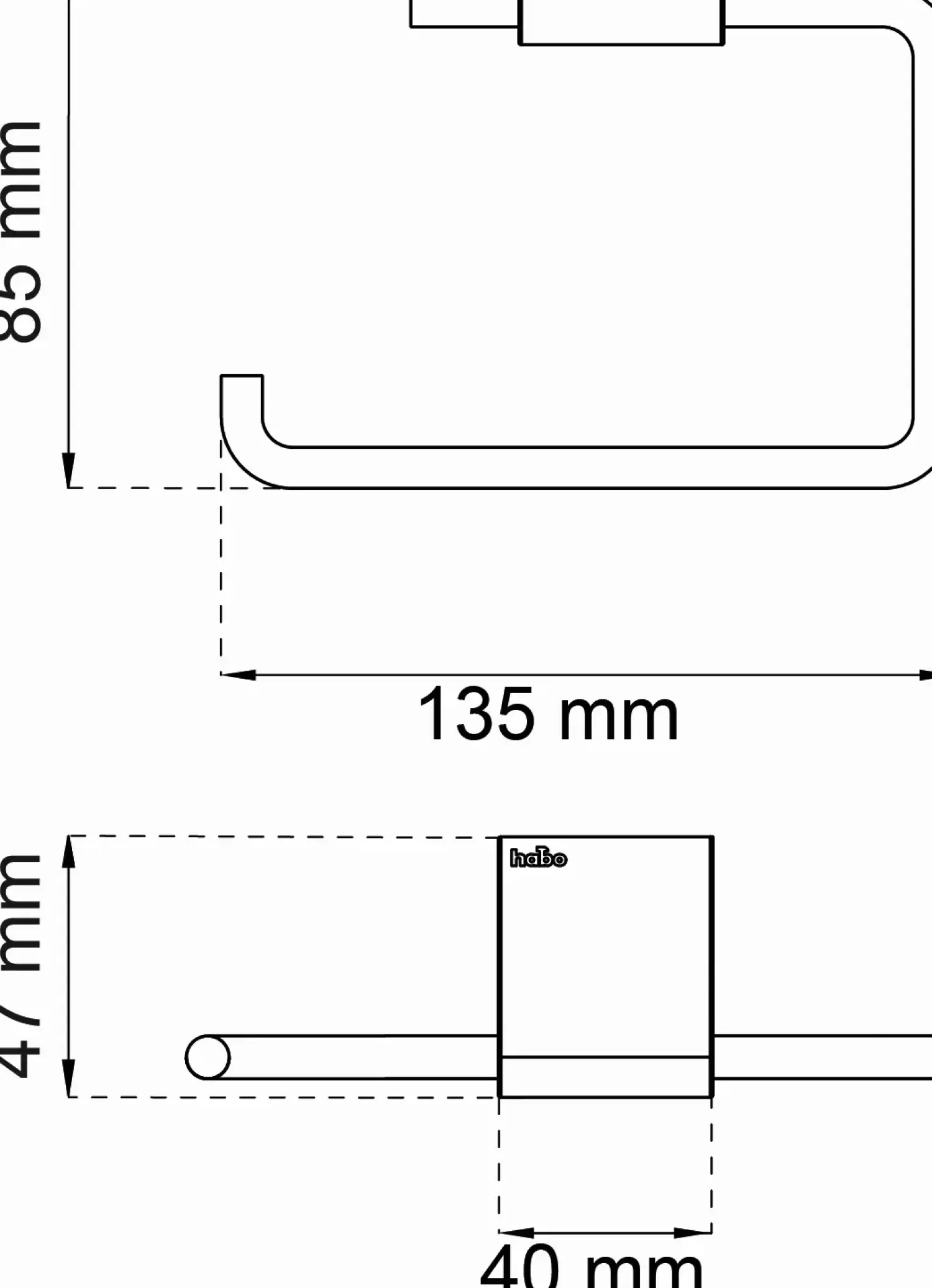- Toiletpapirholder - Laverna - Stål*Habo Outlet