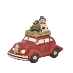 - Bil med LED - 10x6,5 cm - Rød*2Have Sale