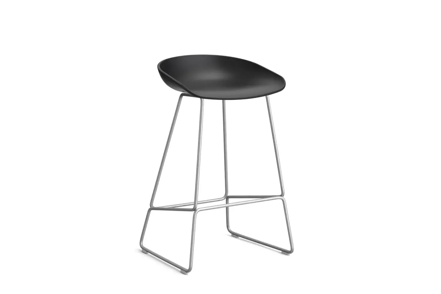 - AAS 38 Barstol - Sort med ben i stål - Lav model - AAS38^Hay Clearance
