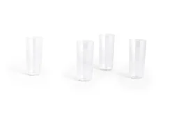 - Angle Glass - klar - sæt med 4 stk. - Clear - 529*Hay