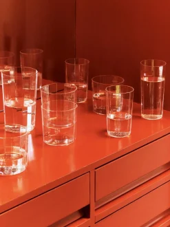 - Angle Glass - klar - sæt med 4 stk. - Clear - 529*Hay