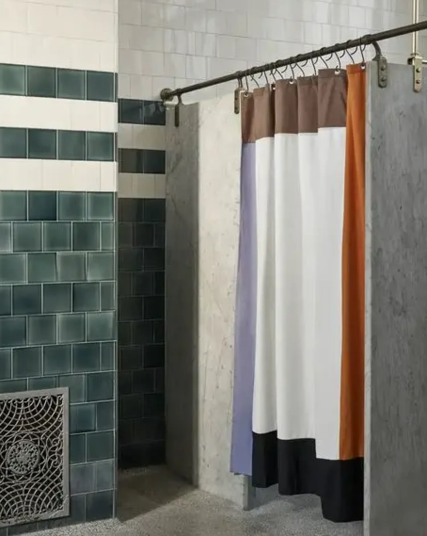 - Badeforhæng - Pivot Shower Curtain - Cream - W180 X L200 cm*Hay New