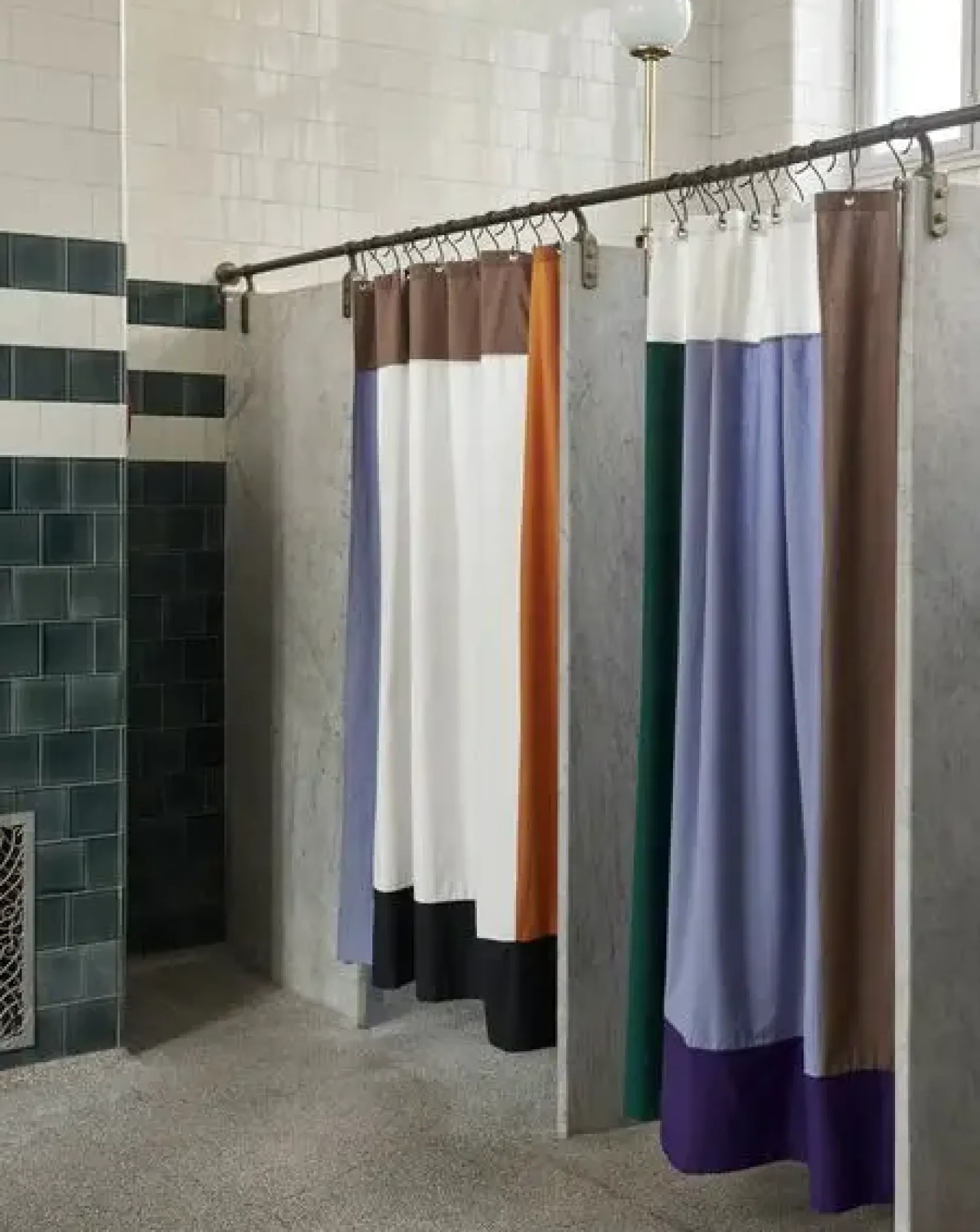 - Badeforhæng - Pivot Shower Curtain - Cream - W180 X L200 cm*Hay New