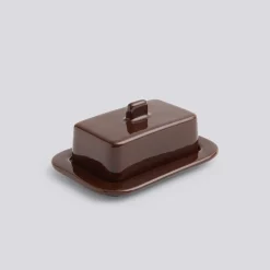 - Barro Butter Dish - Bugundy^Hay Hot