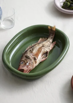 - Barro ovalt fad - Large - Green*Hay Clearance