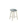 - Barstol - AAS 32 - About A Stool - Dusty Blue 2.0 - Ben: sæbebehandlet eg - Lav model^Hay Hot
