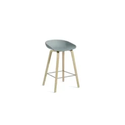 - Barstol - AAS 32 - About A Stool - Dusty Blue 2.0 - Ben: sæbebehandlet eg - Lav model^Hay Hot