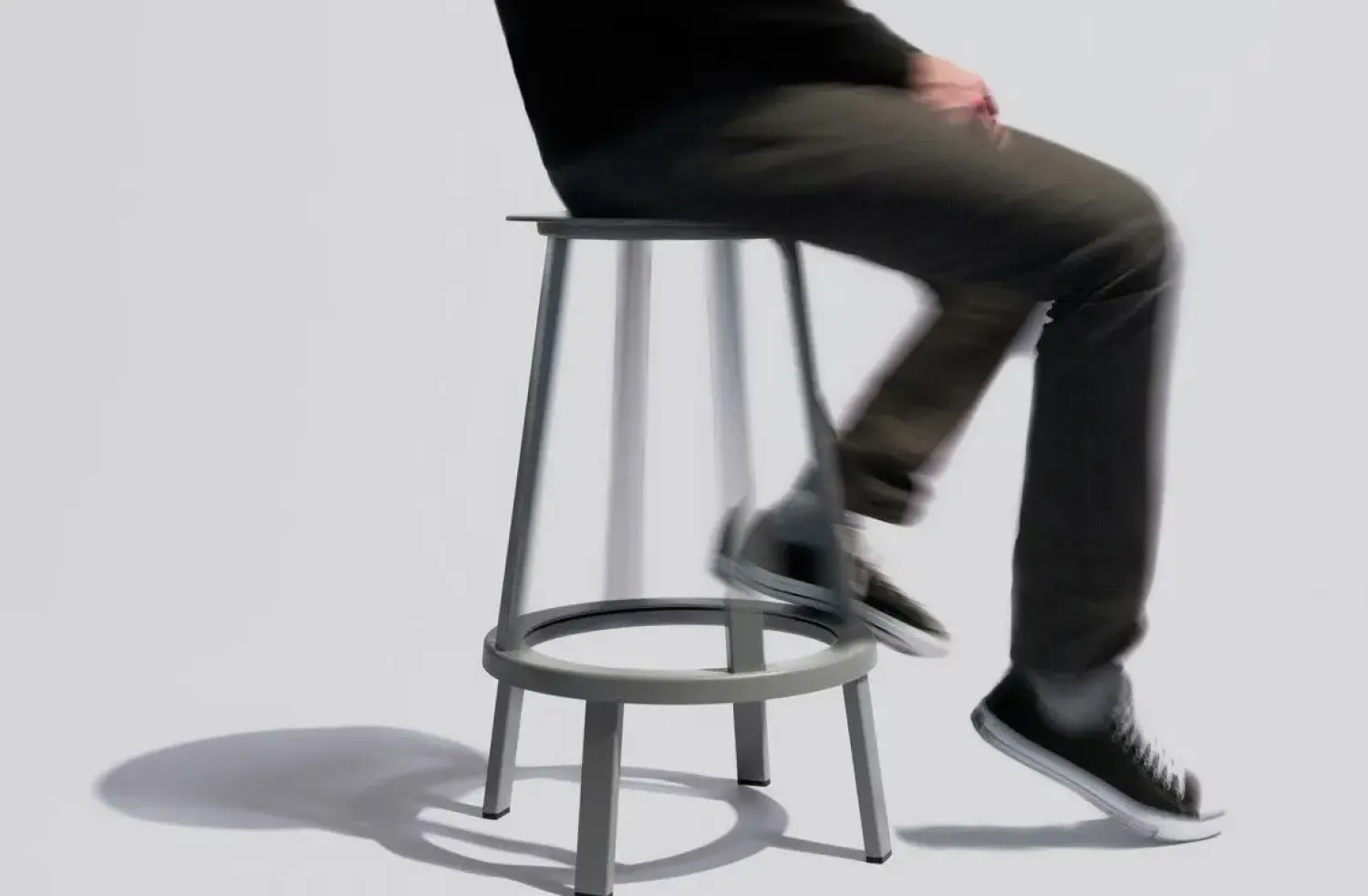 - Barstol Revolver grå - Stool H65 cm*Hay Best