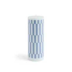 - Bloklys - Column - Large - Light Blue & Dusty blue^Hay