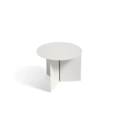 - Bord - Slit - Slit Table Round - Stål/Steel - Hvid/White - Ø45 x H35,5 cm*Hay Outlet