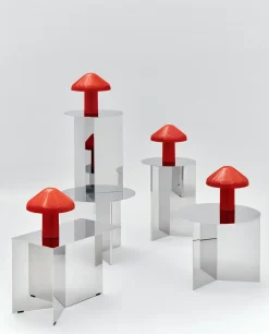 - Bord - Slit - Slit Table Round - Spejl/Mirror - Stål/Steel - Ø45 x H35,5 cm*Hay Best