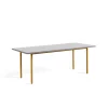 - Bord - Two-Colour - Lysegråt med gule ben - 200 x 90 cm*Hay Discount