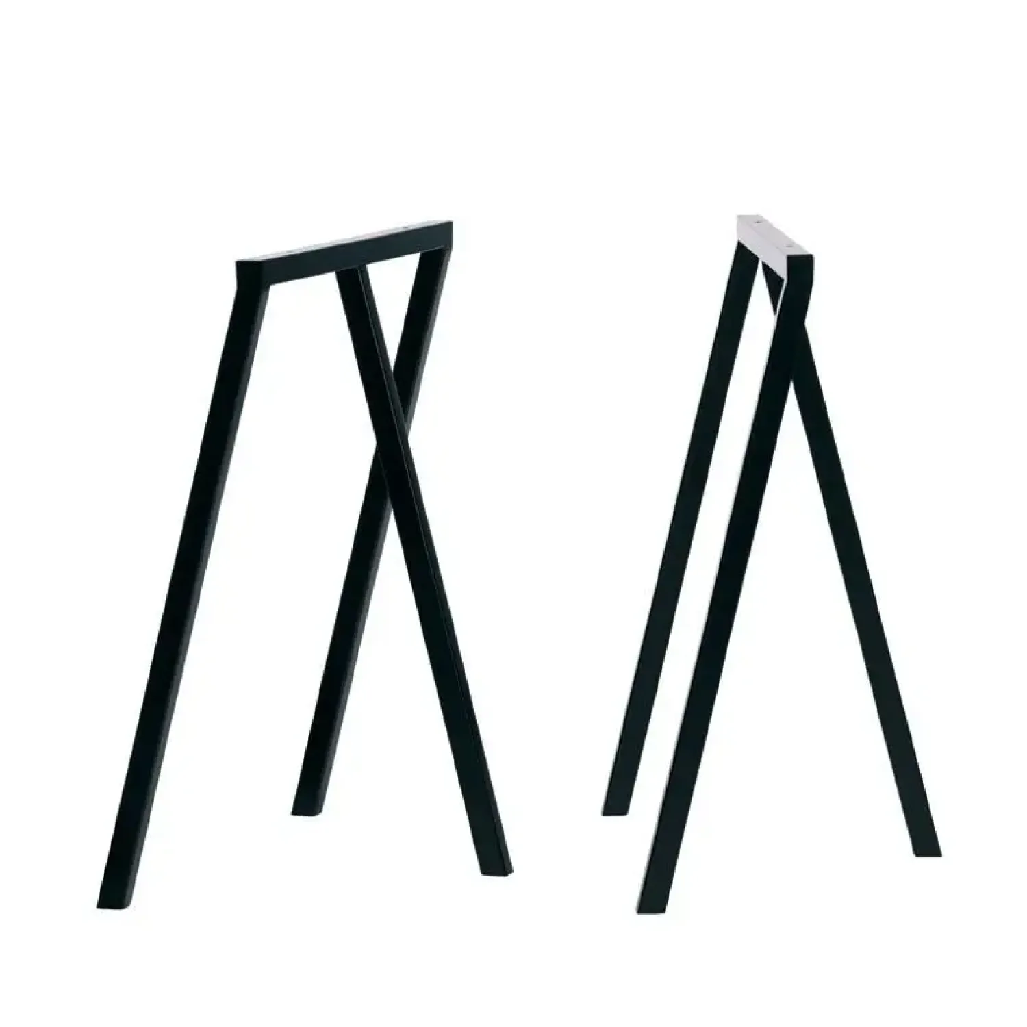 - bordbukke - 2 stk. Loop Stand Frame - sort - 72 cm - alm bordhøjde^Hay Hot