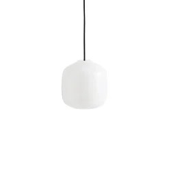 - Buoy Glass Pendel - Sort ledning - Hvid - 200*Hay Clearance