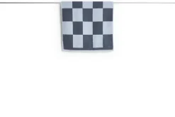 - Check Bath Mat (Organic) - W50 x L90 - Steel Blue - Steel blue - 479*Hay Hot