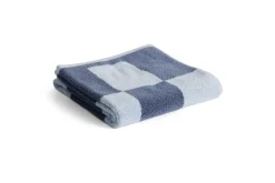 - Check Hand Towel (Organic) - W50 x L90 - Steel Blue - Steel blue - 329^Hay New