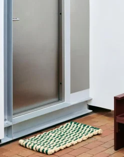 - Coco Door Mat - Dark Green & White - Dark green and white - 619^Hay Best
