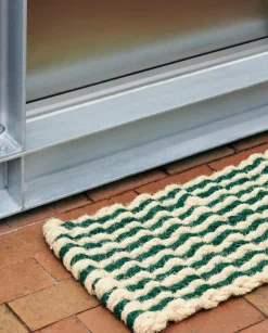 - Coco Door Mat - Dark Green & White - Dark green and white - 619^Hay Best