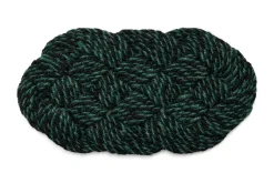 - Coco Door Mat - Swirl - Green and black*Hay Best