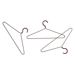 - Colour Hanger - Set of 3 - Maroon Red*Hay New