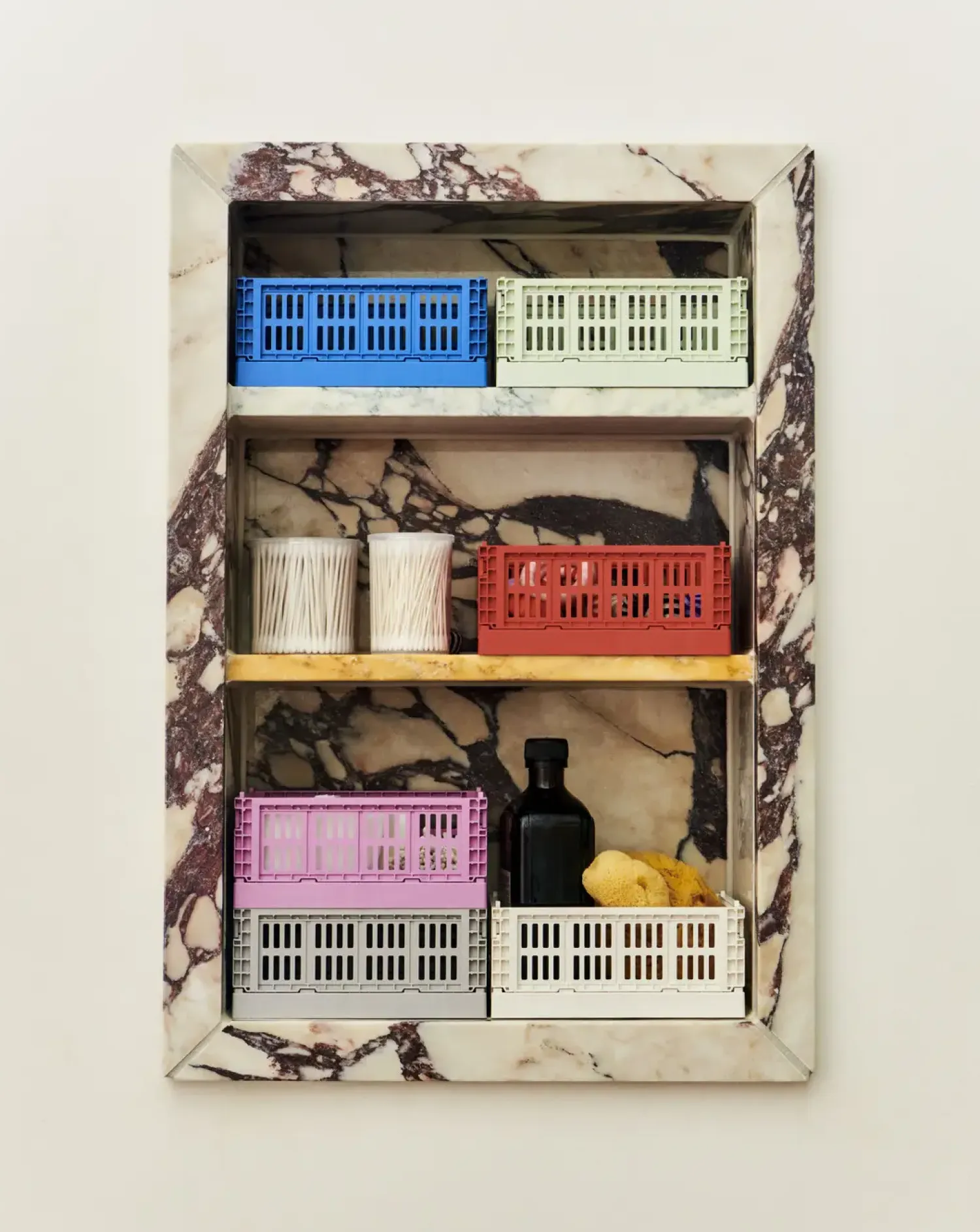 - Colour Kasser - Recycled - Mini - Grøn - Sage Green - 2 stk*Hay New