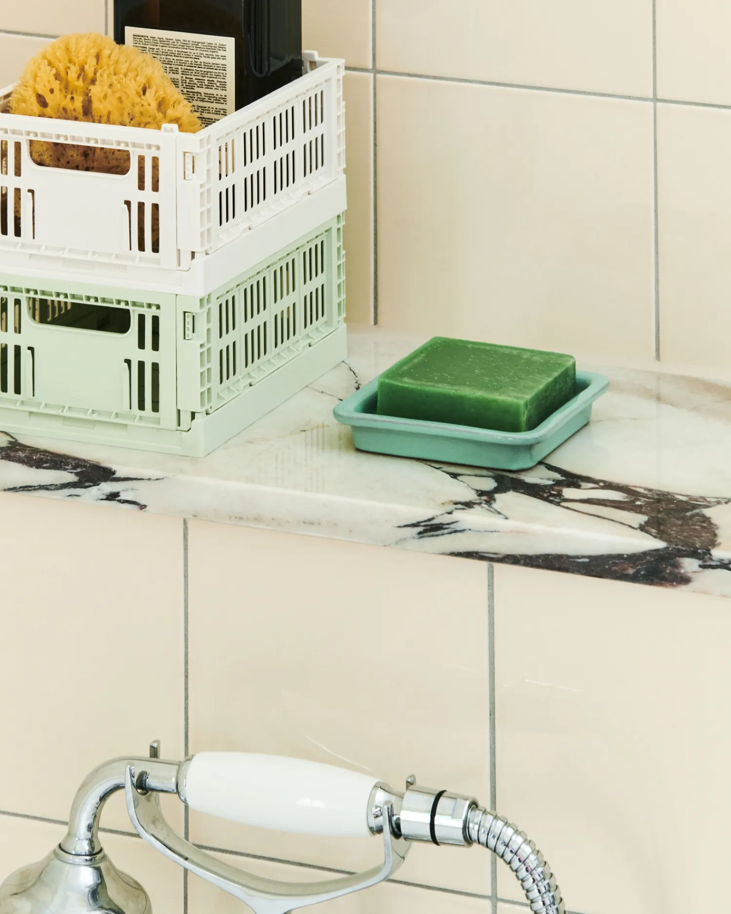 - Colour Kasser - Recycled - Mini - Grøn - Sage Green - 2 stk*Hay New