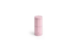 - Column Candle - Light pink with bordeaux grid*Hay Discount