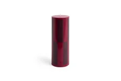 - Column Candle - Wine with bordeaux large check^Hay Hot