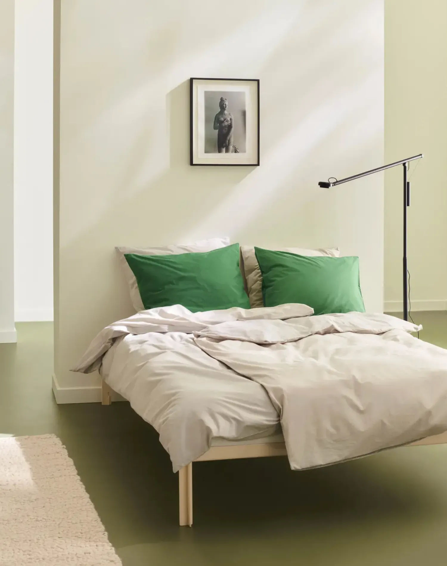 - Connect Bed - Sengeramme - Alabaster / Beige - 140 x 200 cm^Hay Hot