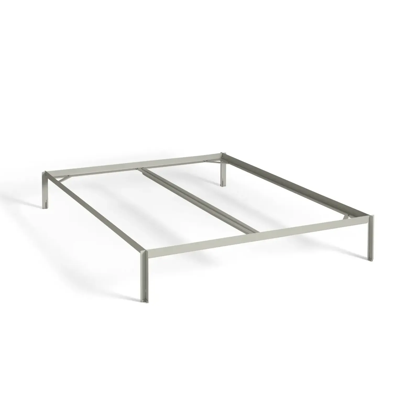 - Connect Bed - Sengeramme - Varm grå - 160 x 200 cm - med supportbar i midten*Hay Outlet