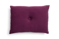 - Dot Cushion - Linen - Burgundy^Hay