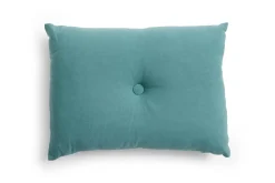 - Dot Cushion - Linen - Petrol^Hay