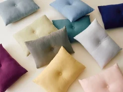 - Dot Cushion - Linen - Light grey^Hay Hot