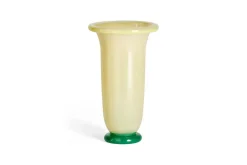- Empire Vase - Large - Lemon & Green - Sand with lemon rim, green base - 829*Hay Clearance
