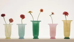 - Empire Vase - Large - Lemon & Green - Sand with lemon rim, green base - 829*Hay Clearance