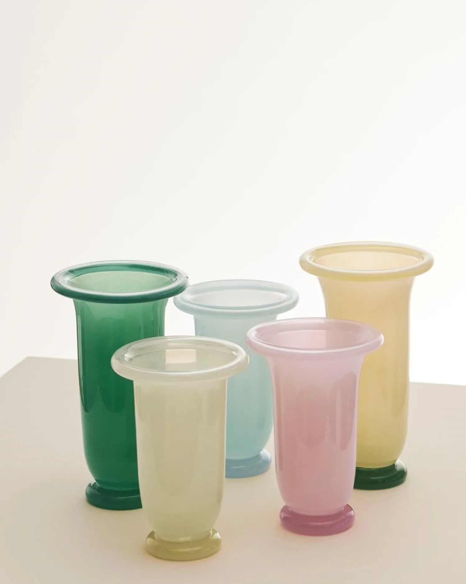 - Empire Vase - Medium - Lime Yellow - Lime yellow with dark lime base - 749^Hay Clearance