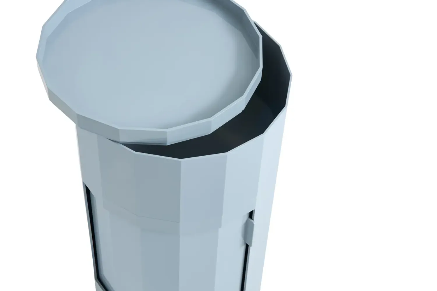 - Facet Cabinet - High - Eggshell - Hvid^Hay New