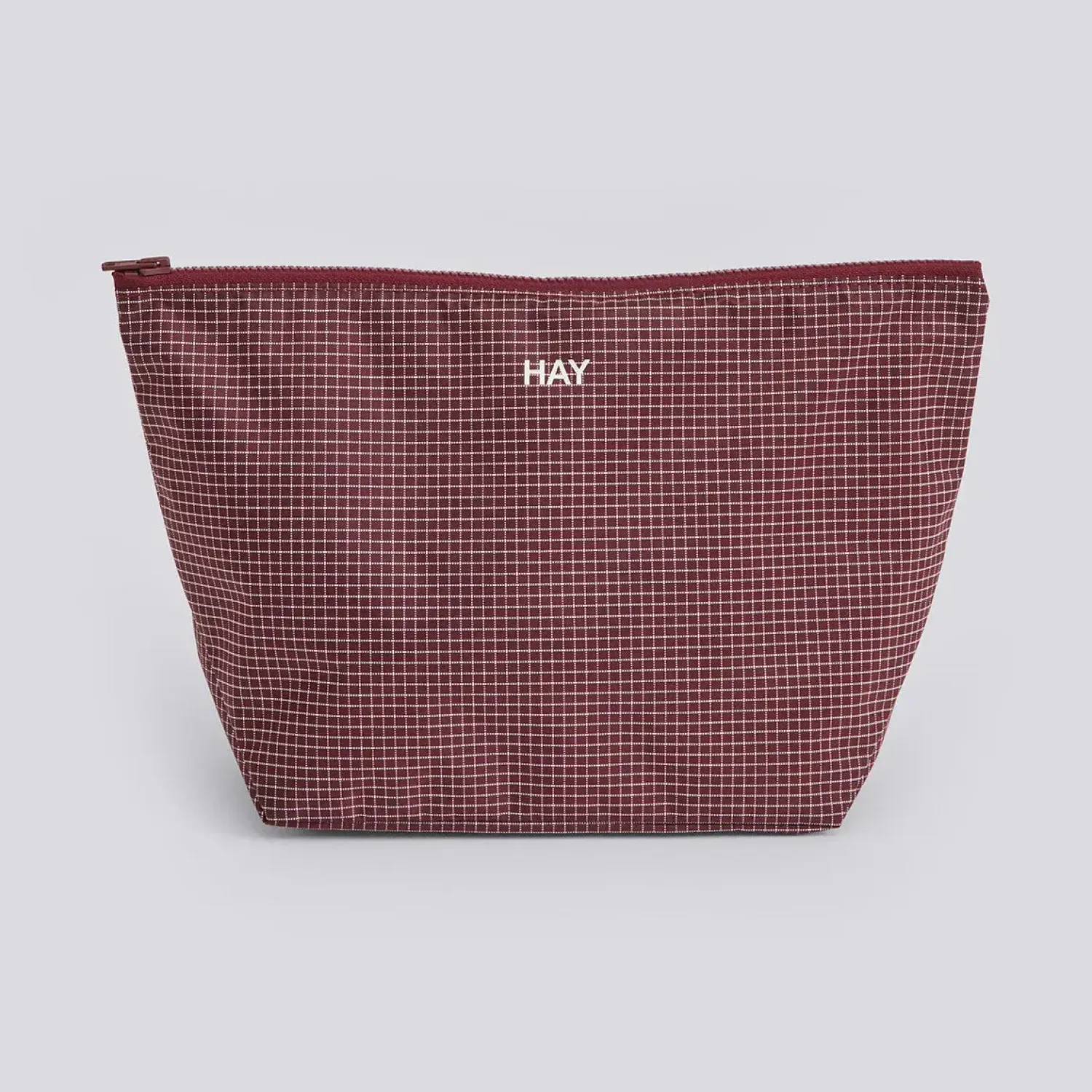 - Grid Pouch - Medium - Burgundy*Hay Outlet