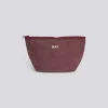 - Grid Pouch - Small - Burgundy*Hay