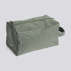 - Grid Wash Bag - Medium - Mørk grøn^Hay Online
