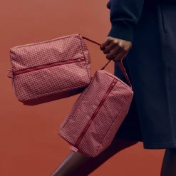 - Grid Wash Bag - Medium - Mørk grøn^Hay Online