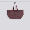 - Grid Weekend Bag - Medium - Burgundy^Hay