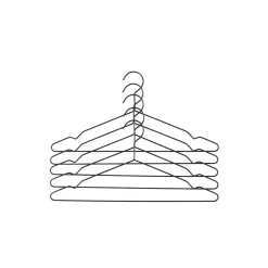 - Hang bøjler - Sæt med 5 styk - Sort*Hay Best